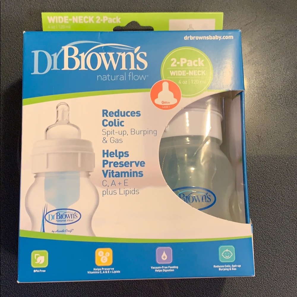 Dr Brown 4oz 2 pack bottles